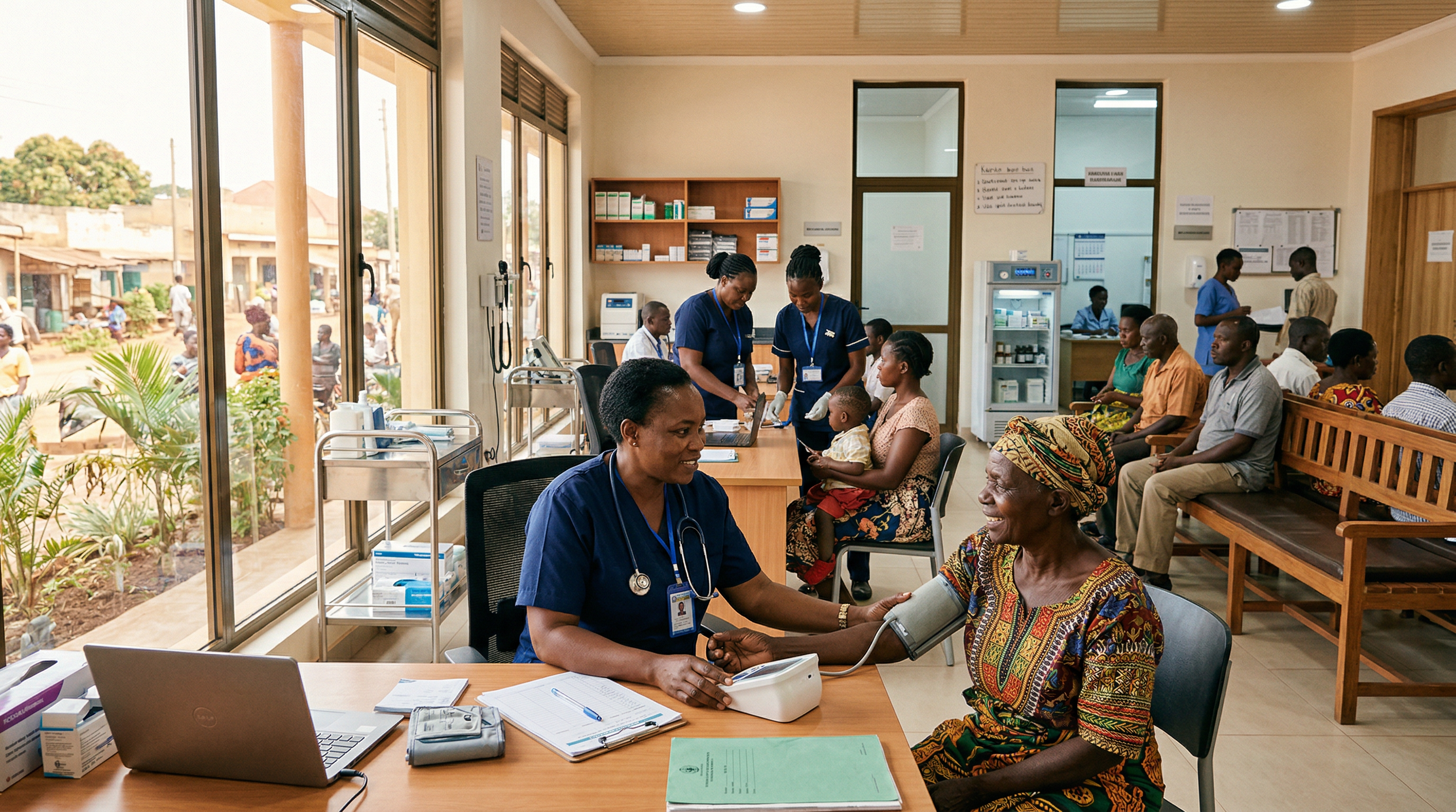 Community healthcare clinic funded by transparent revenue monitoring